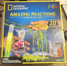 National Geographic STEM Amazing Reactions Chemistry Set, 20 Experiments