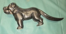 Vintage Cast Iron BIG BLACK DOG Nutcracker 712