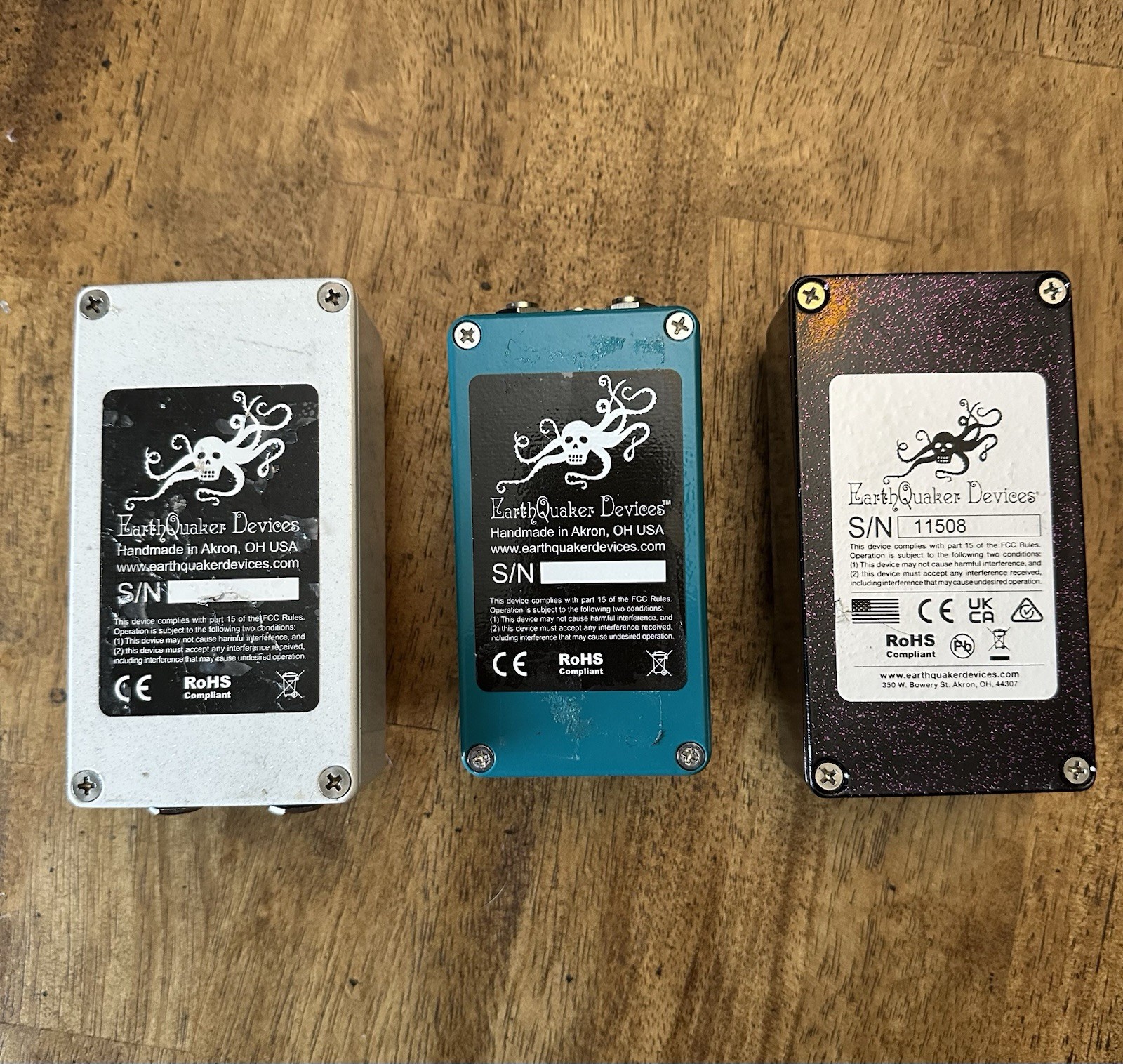 EarthQuaker Devices 3 Pedal Lot Tentacle Special Cranker Spatial Delivery Eqd