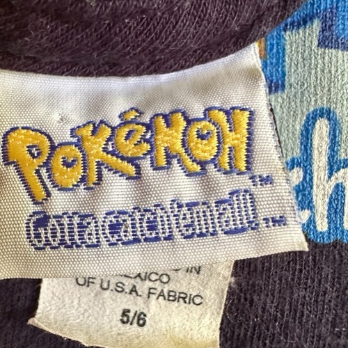 Camicia Pokemon Gotta Catch 'Em All Graphic Vintage 1999 taglia 5/6 bambini - Foto 4 di 4
