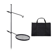 Heavy Duty Swivel Campfire Grill Adjustable Steel Open Fire Cooking Grate