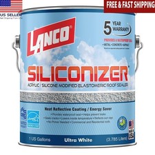 Acrylic Elastomeric Reflective Roof Sealer Home Improvement Residential 1 Gal US