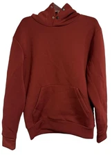 NOMAD Craft + Flow Neoprene Neoprine Brick Pullover Hoodie  Snap Sz Small