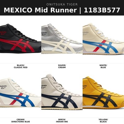 Onitsuka Tiger Mexico Mid Runner 1183B577 6 Farben Unisex Erwachsene Schuhe...