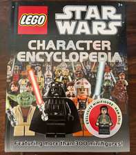 Lego Star Wars Character Encyclopedia (2011, Hardcover) with Han Solo Minifigure
