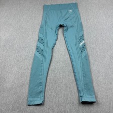Gymshark Leggings Womens Small Blue Flawless Knit Tight 26