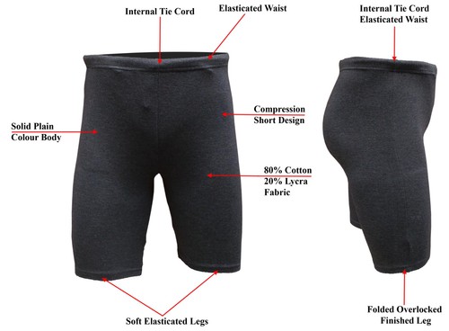 CHEX Shanghai Cotton Lycra Shorts Black Grey Girls Yoga Fitness Training Running - 第 7/17 張圖片
