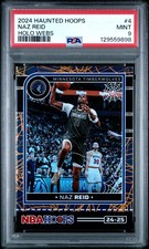 2024 PANINI HAUNTED HOOPS HOLO WEBS #4 NAZ REID PSA 9