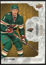 2019-20 UD Engrained Nico Sturm 85 Base /299 RC