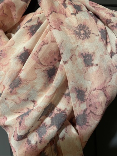 Halstuch Damen rosa mit Blumenmuster von Atmosphere - Bild 2 von 4