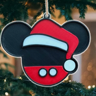 2 Pcs Mickey Mouse Santa Ornaments – Cute Christmas Tree Holiday Decorations
