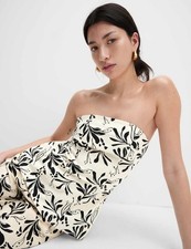 Image of Marks & Spencer Womens Linen Sleeveless Top in Multi Coloured - M&S