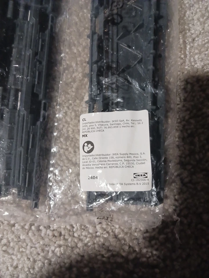 Faixa de borda IKEA RUNNEN piso externo deck plástico cinza escuro pacote com 3  - Imagem 3 de 3