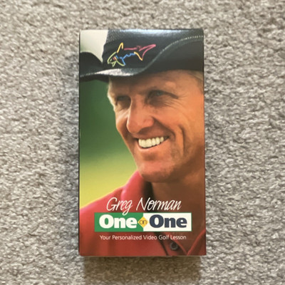 Visual Edge Greg Norman One on One Personalized Video Golf Lesson VHS NTSC 2000