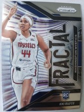 2025 Panini Prizm WNBA Kiki Iriafen Fractal (RC) #12 Washington Mystics Card