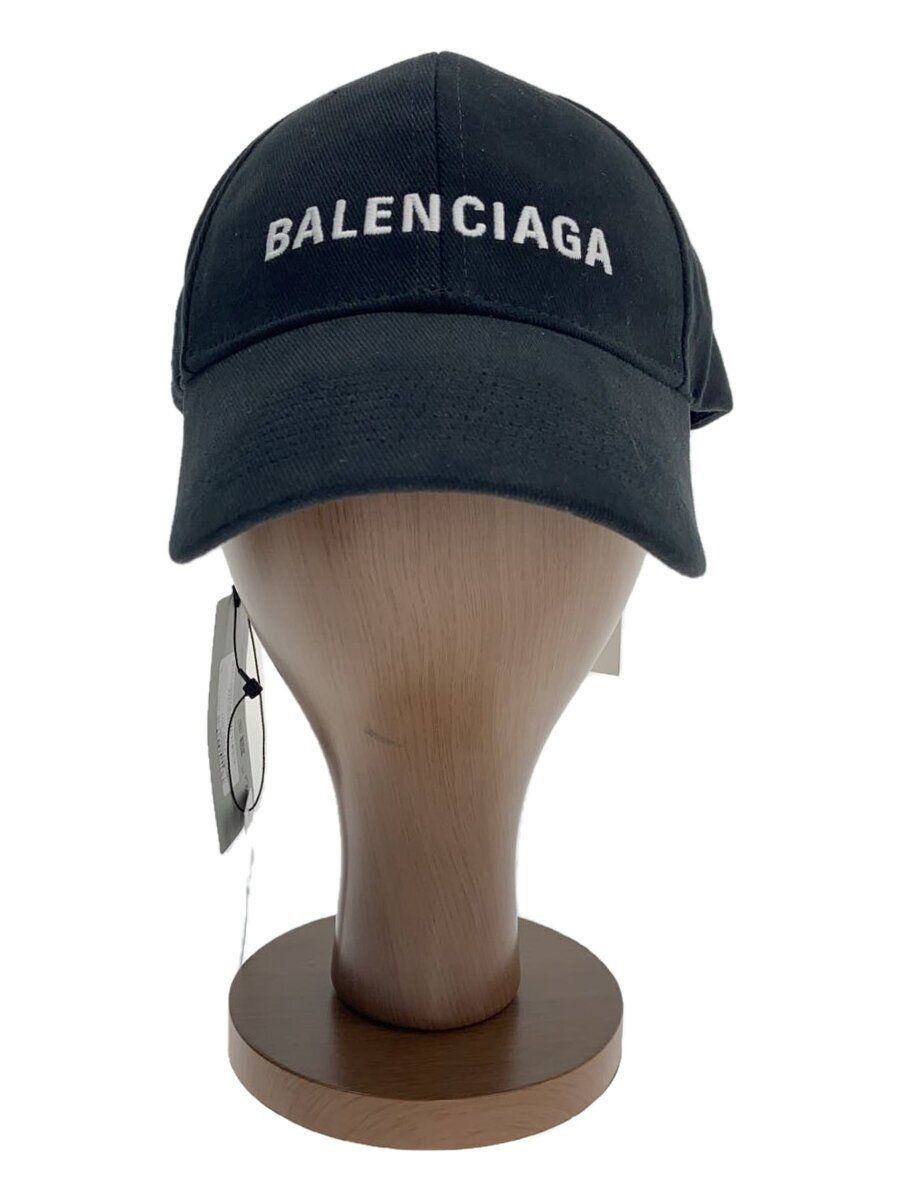 BALENCIAGA HAT LOGO CAP/ヴィンテージ加工 Lサイズ BALENCIAGA Cap Hat Logo CAP° L Cotton Black Mens 782787