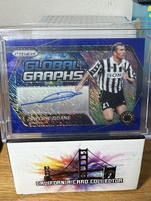 2025 Panini Prizm FOTL FIFA Club World Cup Zinedine Zidane GLOBAL GRAPHS AUTO