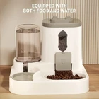 Automatic Pet Feeder Dog Cat Food Bowl with Water Dispenser