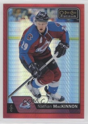 2016-17 O-Pee-Chee Platinum Red Prism 14/199 Nathan MacKinnon #3 u2m