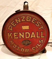 Vintage PENZBEST KENDALL MOTOR OILS 5 gallon Rocker Can -- very rare gas station