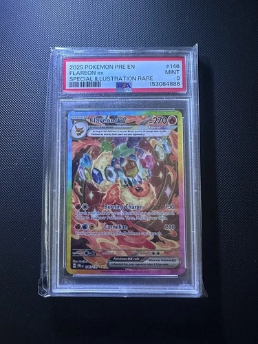 Flareon EX  SIR 146/131 PSA 9 Prismatic Evolutions