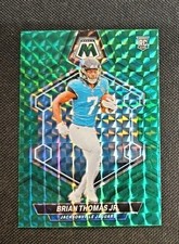 2024 Panini Mosaic - Rookies Brian Thomas Jr. #323 Green Mosaic Prizm (RC)