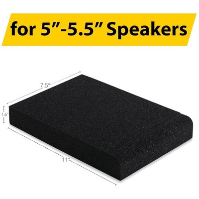 Acoustic Foam Isolation Pads for 5'' Monitors
