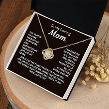 To My Mom Necklace Mom Gift From Daughter Son Birthday Christmas Jewel