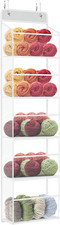 Hanging Yarn Storage Organizer, over Door Knitting and Crochet Storage Organizer