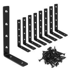 8 Pack Shelf Bracket, 5" x 3" L Brackets for Shelves, Heavy Duty Stainless Steel