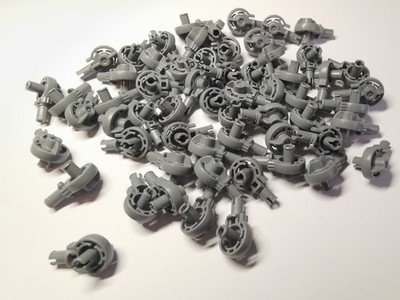 20 x LEGO TECHNIC [47455] Gelenk Rotation Drehgelenk Joint Pin Grau Grey NEU