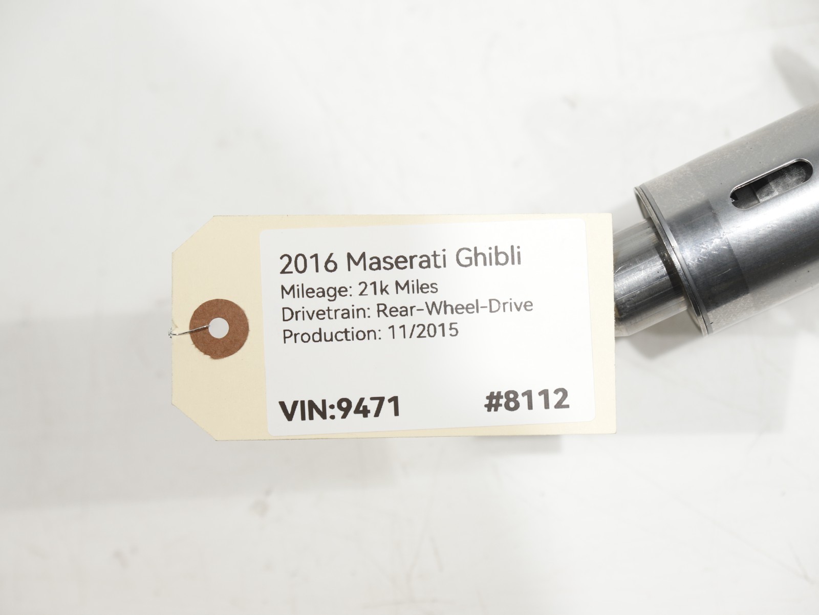 14-20 Maserati Ghibli M157 Power Adjust Steering Column W/ Shaft 06700317590 OEM