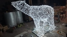 Commercial Lighted Polar Bear Outdoor Christmas Decoration   LED Display