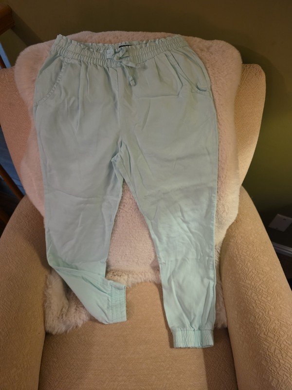 Excellent Condition Gap Kids Girl's Light Aqua Pants-Size L