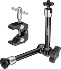 9.8'/25cm Adjustable Magic Arm with Super Clamp 1/4' Screws, ST25C  1/4'  3/8