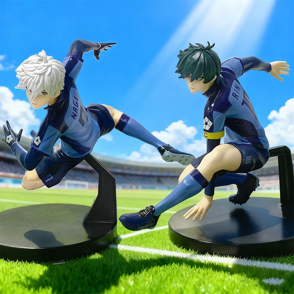 Figura de anime Nagi Seishiro & Rin Itoshi 13 cm Blue Lock adorno de escritorio