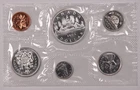 1963 Canada Proof-Like Set, 6 Coins, Gem PL, Original Packaging, 1.11 oz Silver!