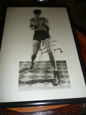 Boxing! Rare, LARGE, Jack Dempsey Autographed Photo ( Toledo Ohio)