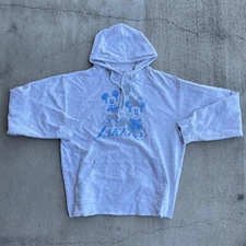 Disney x Junk Food Los Angeles Lakers Hoodie Mickey Minnie Size XL