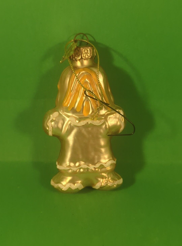 Vintage Thomas Pacconi 3.25" Christmas Gingerbread Girl Blown Glass Ornament - Picture 2 of 3
