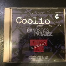 Gangsta's Paradise, by Coolio Featuring L.V, CD Single (1995 MCA)  