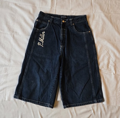 Boys 14-16 Blue Green Denim Jean Athletics Baggy Shorts, Choice - Picture 9 of 20