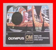 OLYMPUS OM ZUIKO LENSES 35MM CAMERA LENS OWNERS MANUAL BOOKLET