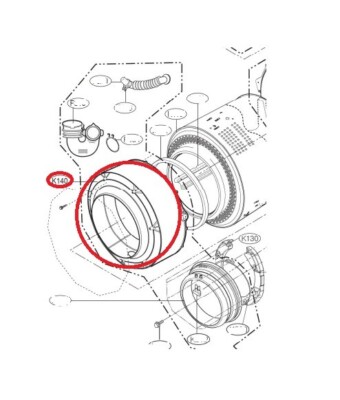 Original LG Front Wannenabdeckung Waschmaschine FH4A8TDS2 F14U1TBS2
