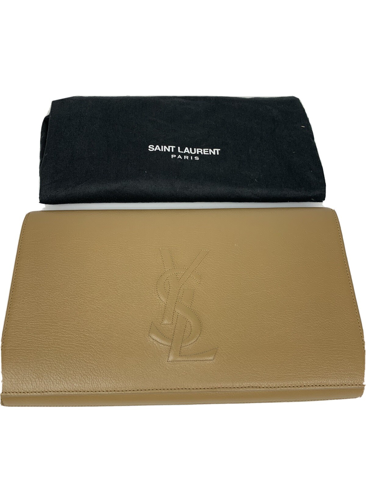 SAINT LAURENT Borsa originale YSL beige pochette ""belle de jour"" come nuova