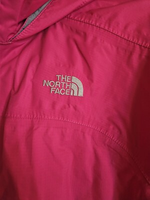 THE NORTH FACE Hot Pink Nylon HYVENT RAIN JACKET Windbreaker Coat