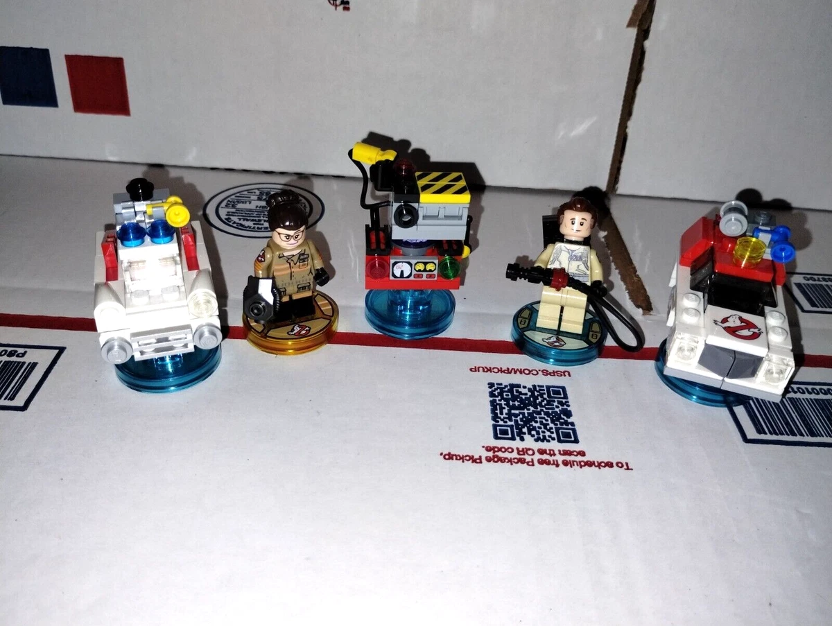 Lego Dimensions Ghostbusters Peter Venkman Abby Yates Lot of 5