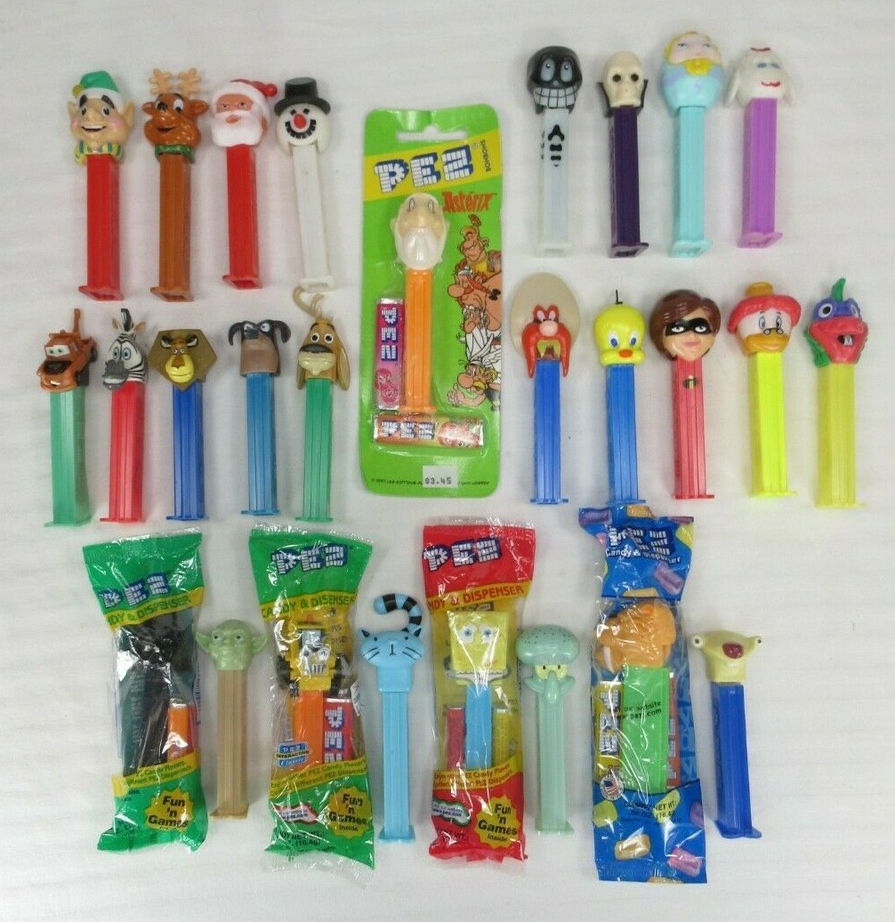 Pez Dispensers Lot of 27 Open and Unopened Open Season Star Wars