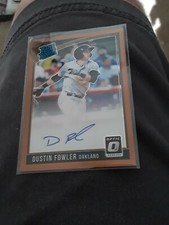 Dustin Fowler SP Auto Gold RC Pirates 2018 Donruss Optic No RRS SDF