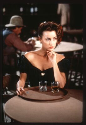 1990 YVONNE SUHOR Original 35mm Slide Transparency YOUNG RIDERS ACTRESS